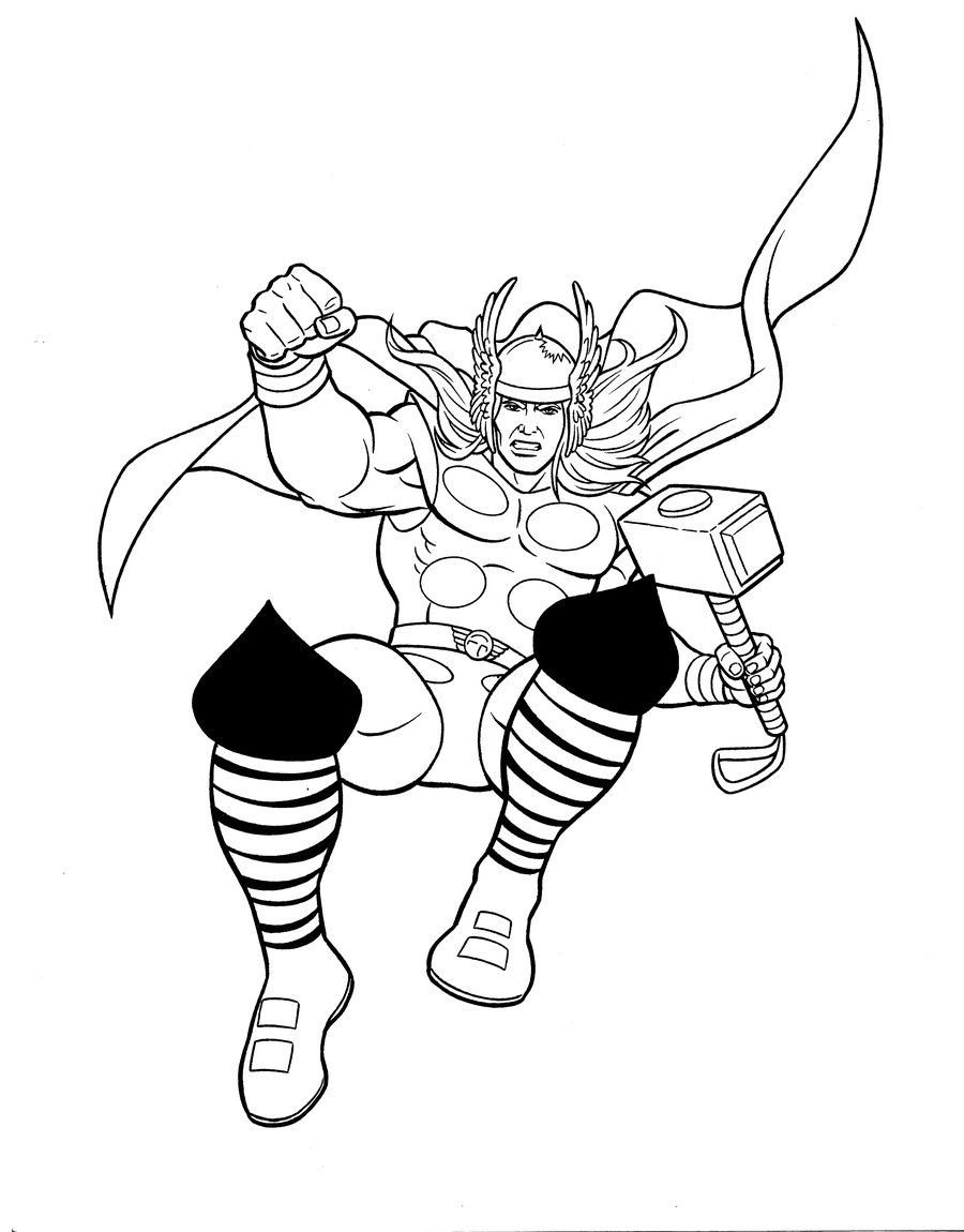 Thor para colorir