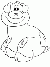 desenho de porco para colorir