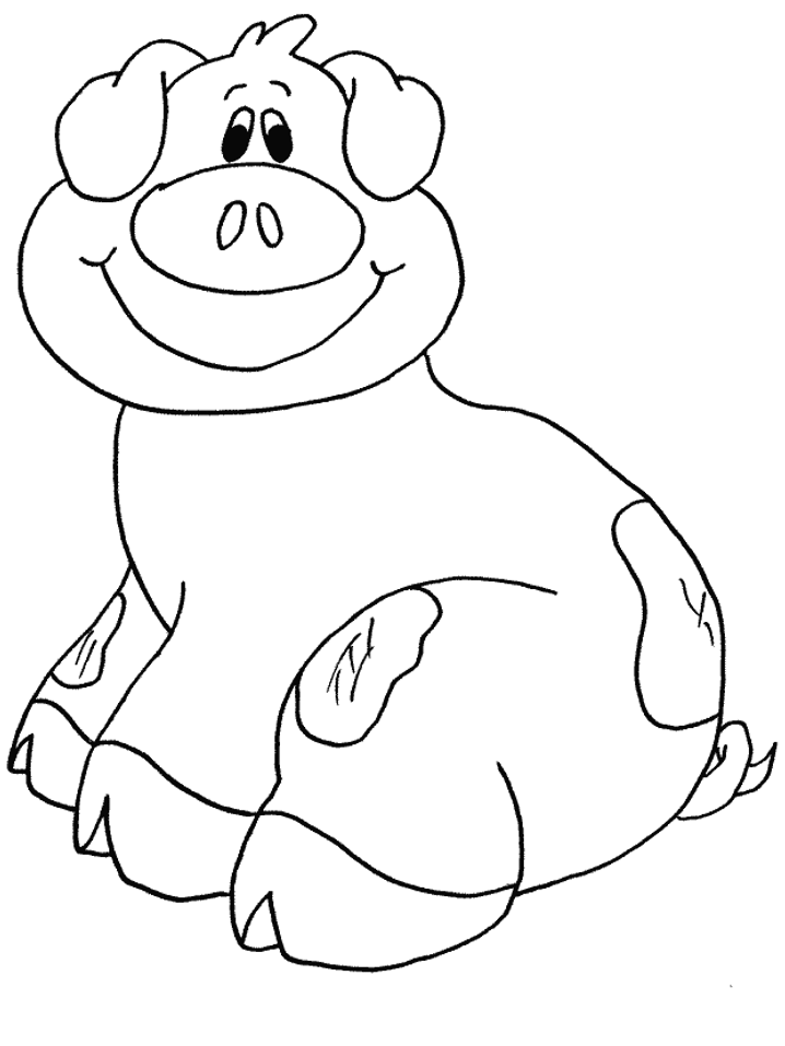 desenho de porco para colorir