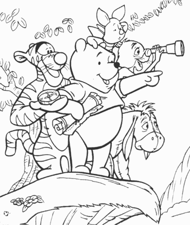 desenho para colorir do pooh