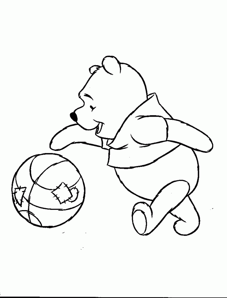 desenho para colorir do winnie the pooh