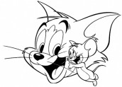 desenho para colorir tom e jerry