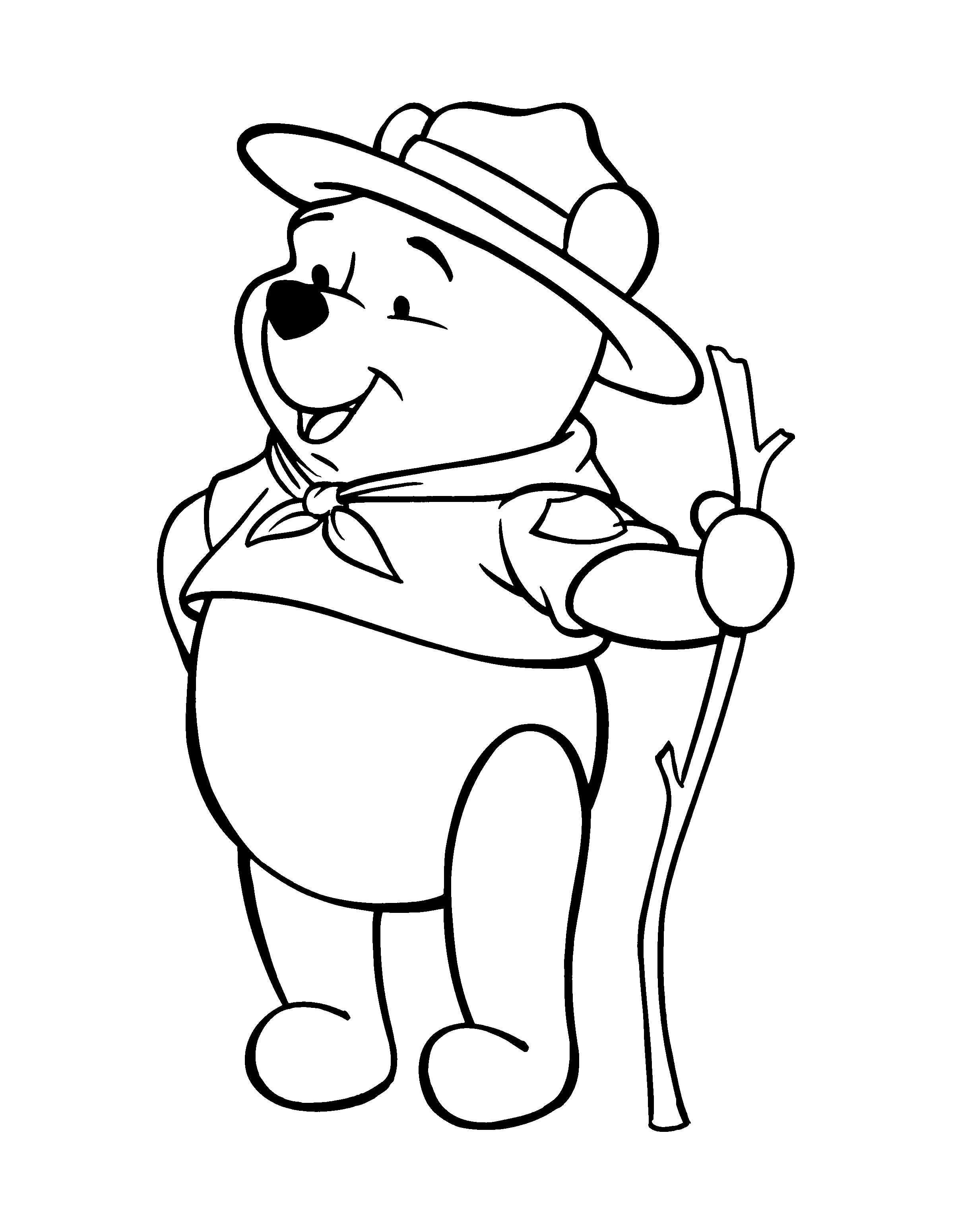 desenhos do pooh para pintar e colorir