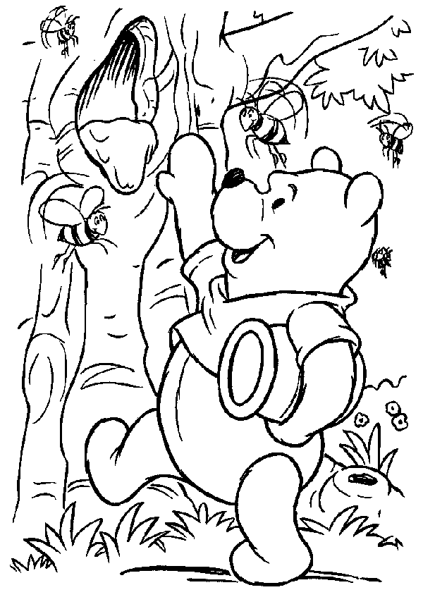 desenhos do pooh para pintar