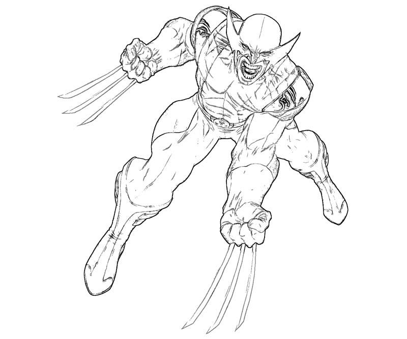 desenhos do wolverine para colorir