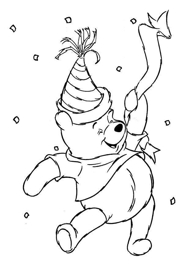 desenhos pooh para colorir