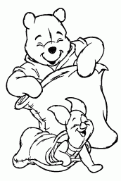 turma do winnie the pooh para colorir