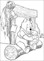 winnie the pooh baby para colorir
