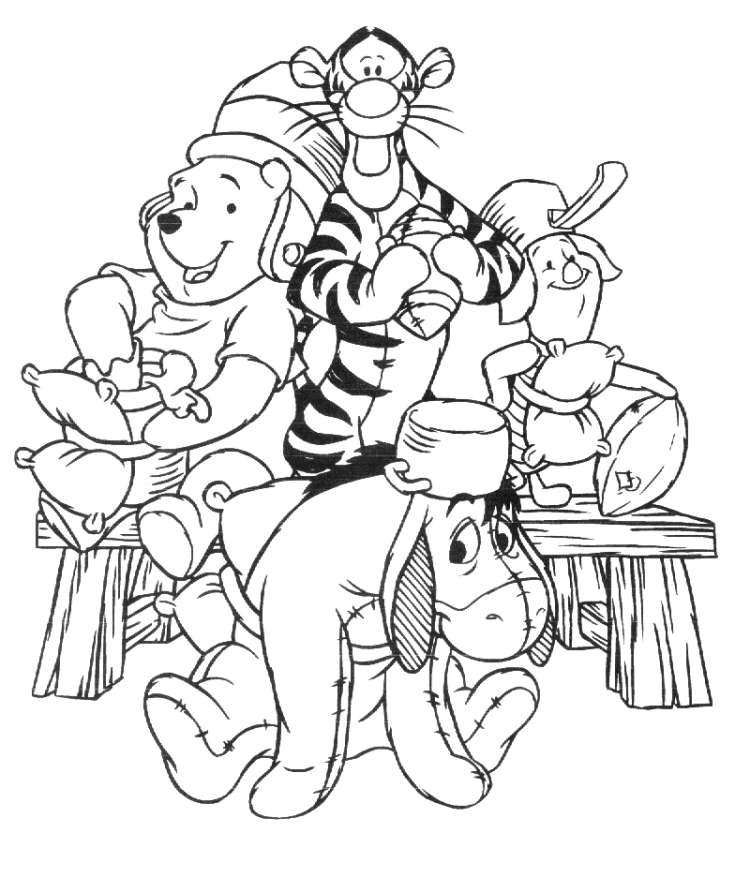 winnie the pooh para colorir