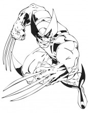 wolverine para colorir