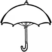 desenho de guarda chuva para imprimir