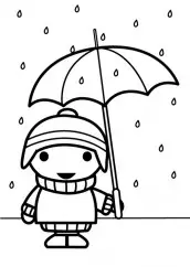 desenho de guarda chuva para pintar