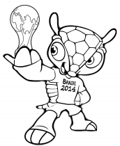 desenho do fuleco para colorir