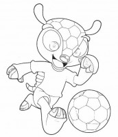 desenho para colorir do fuleco