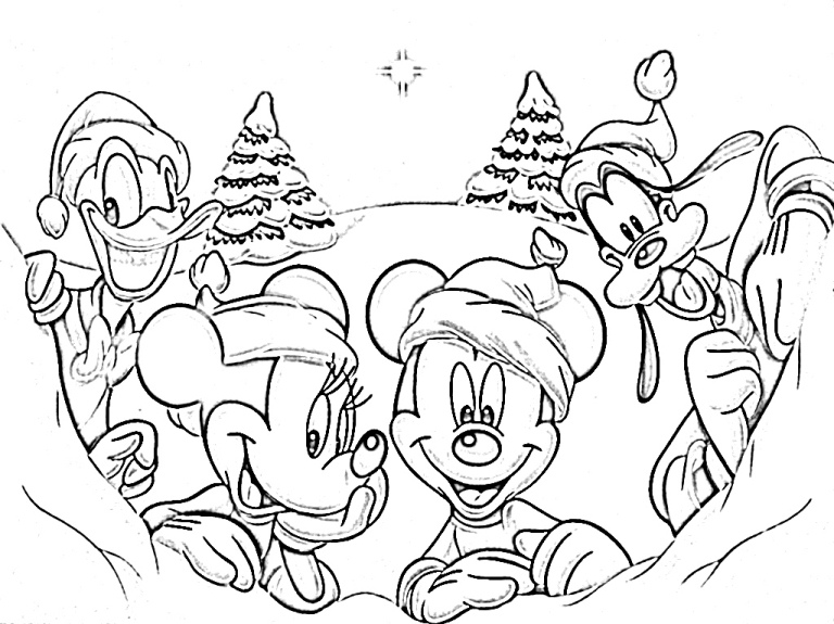 desenho para colorir inverno