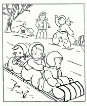 desenhos para colorir inverno