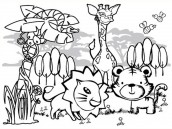 desenhos para imprimir de animais selvagens