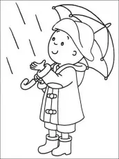 imagem de guarda chuva para colorir