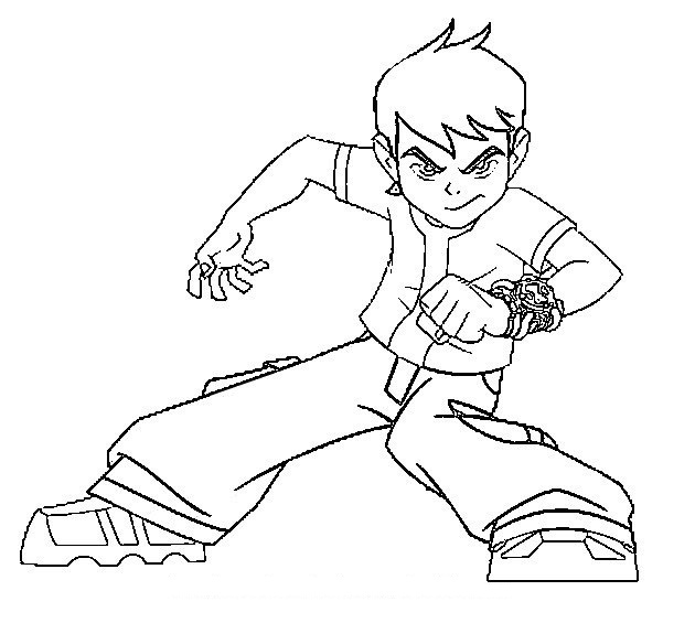 para colorir ben 10