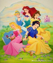 princesas para colorir