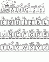 alfabeto para colorir com desenhos