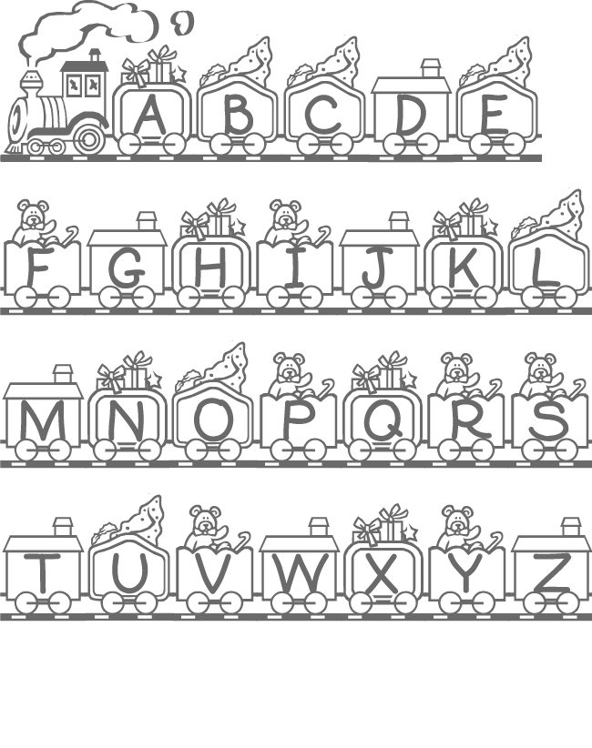 alfabeto para colorir com desenhos