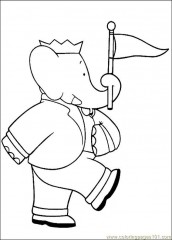 babar para colorir e imprimir