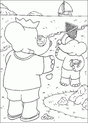 babar para pintar e colorir