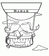 colorir desenhos do babar