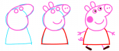 como desenhar peppa pig 01