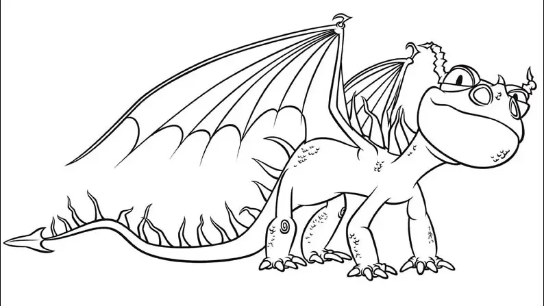 desenho de como treinar seu dragão para imprimir