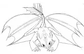 desenho de como treinar seu dragão para pintar