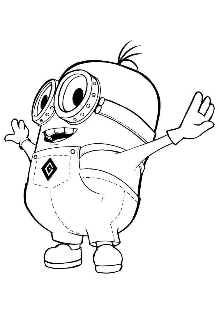 desenho do minions para colorir