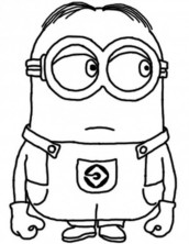 desenho minions para colorir