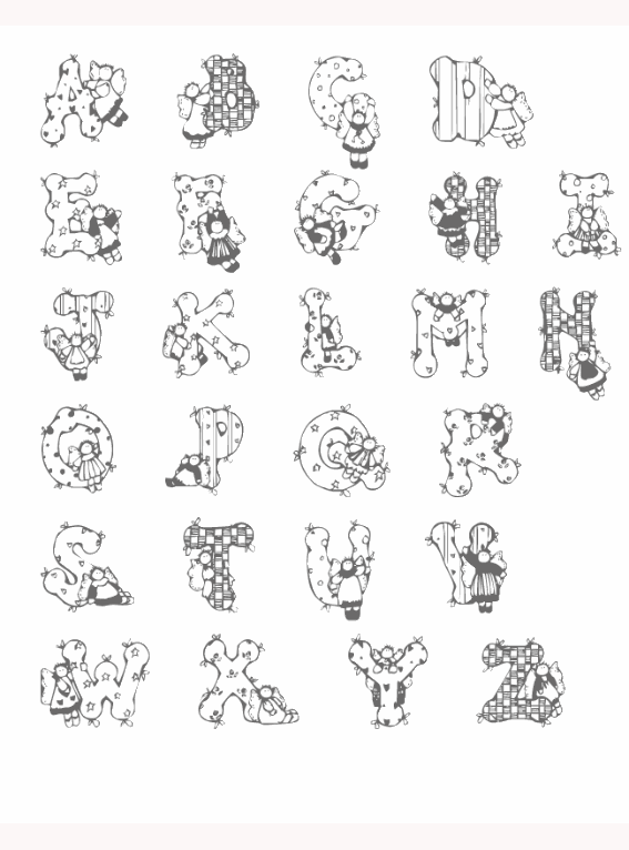 desenho para colorir alfabeto