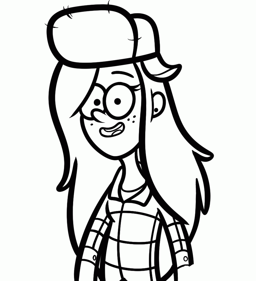 desenho para colorir gravity falls