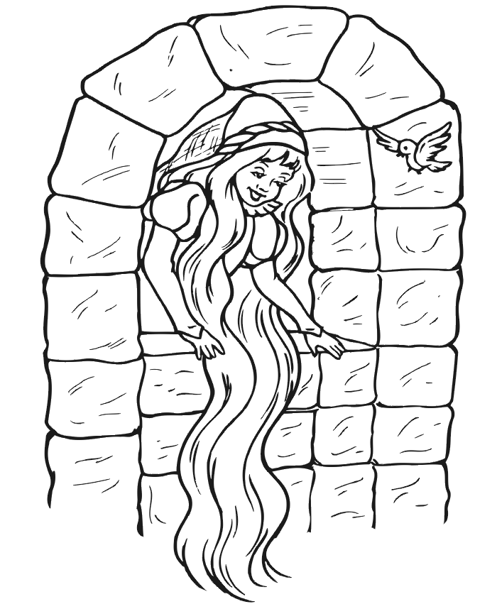 desenhos da barbie rapunzel para pintar