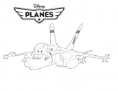 desenhos de avioes da disney para colorir