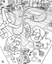 desenhos de gravity falls para colorir