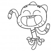 desenhos de gumball para colorir