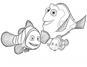 desenhos de procurando dory para colorir