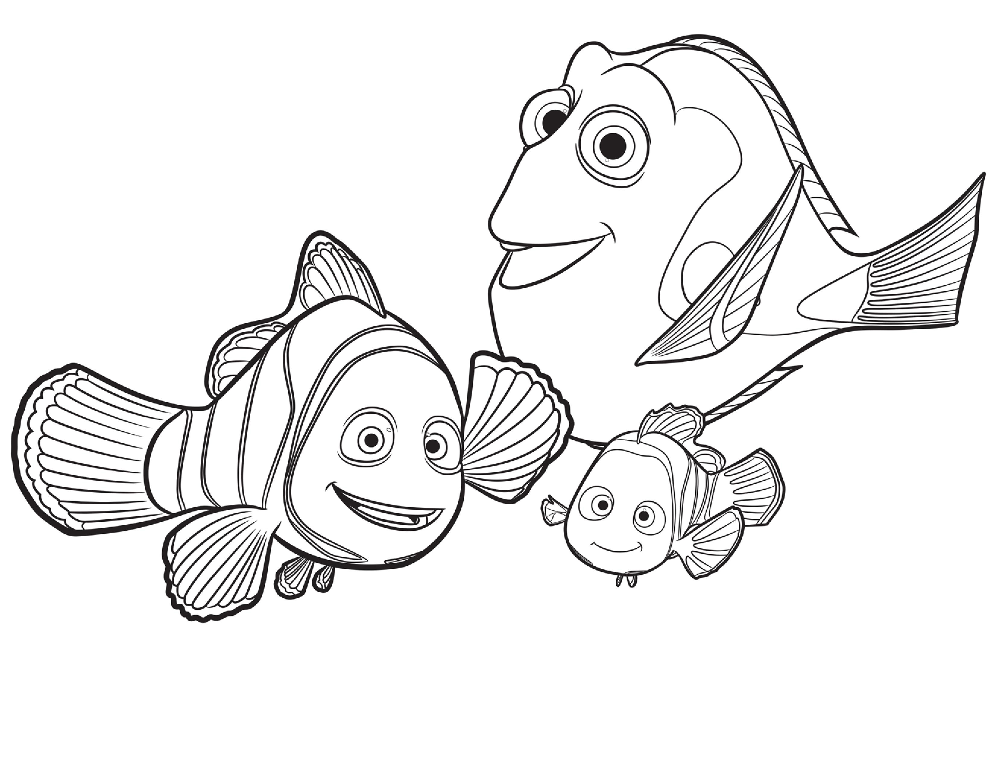 desenhos de procurando dory para colorir