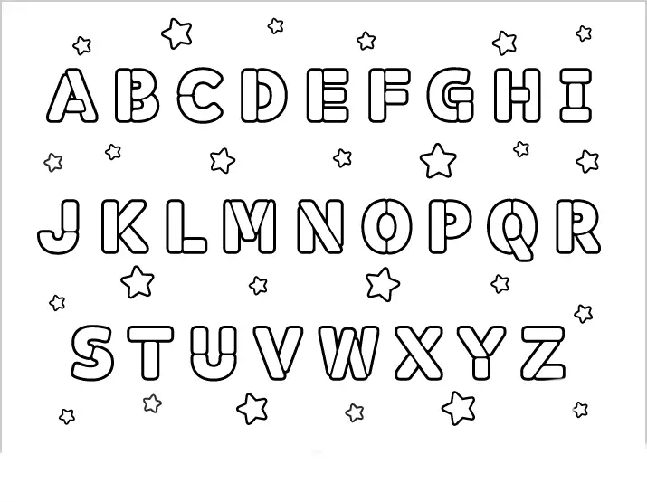 desenhos do alfabeto para imprimir