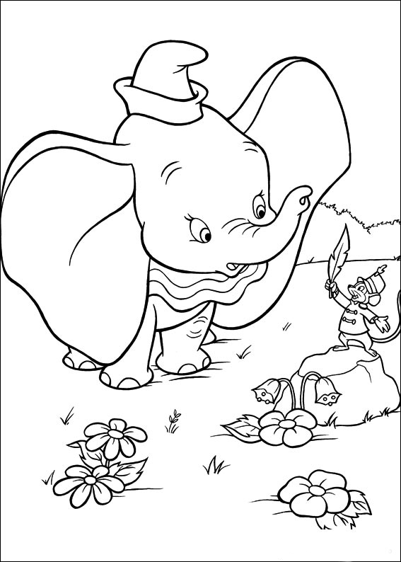 desenhos do dumbo para pintar