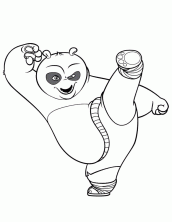 desenhos do kung fu panda para colorir