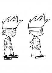 desenhos johnny test para colorir