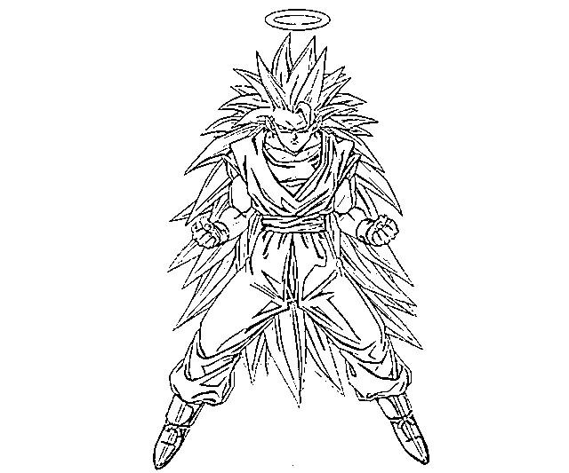 desenhos para colorir de goku