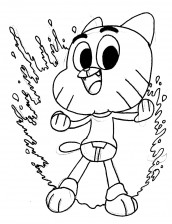 desenhos para colorir do gumball