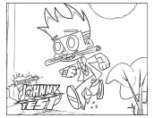 desenhos para colorir do johnny test