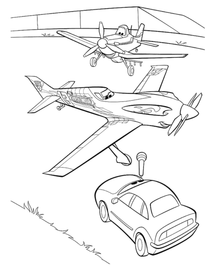 desenhos para imprimir dos avioes da disney